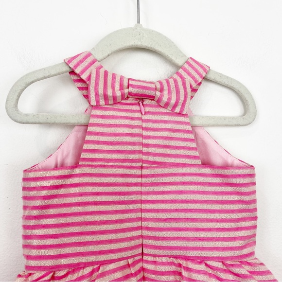 Soprano Pink Stripe Tulle Sleeveless Dress Size 2 - Picture 9 of 9